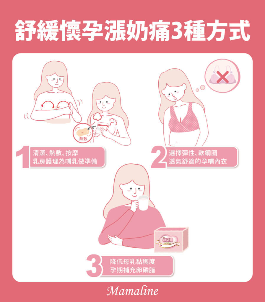 舒緩懷孕漲奶痛3種方式
